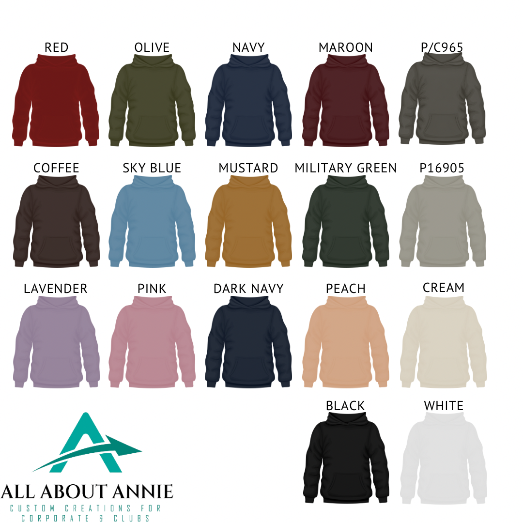 Adults Hoodie - Colour Options