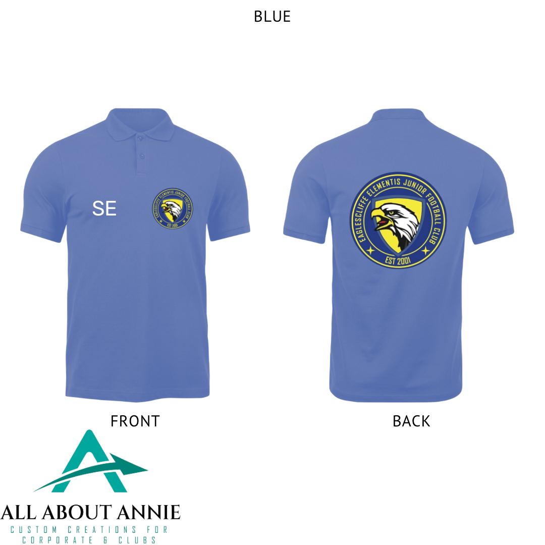 Adults Polo T-Shirts - Blue
