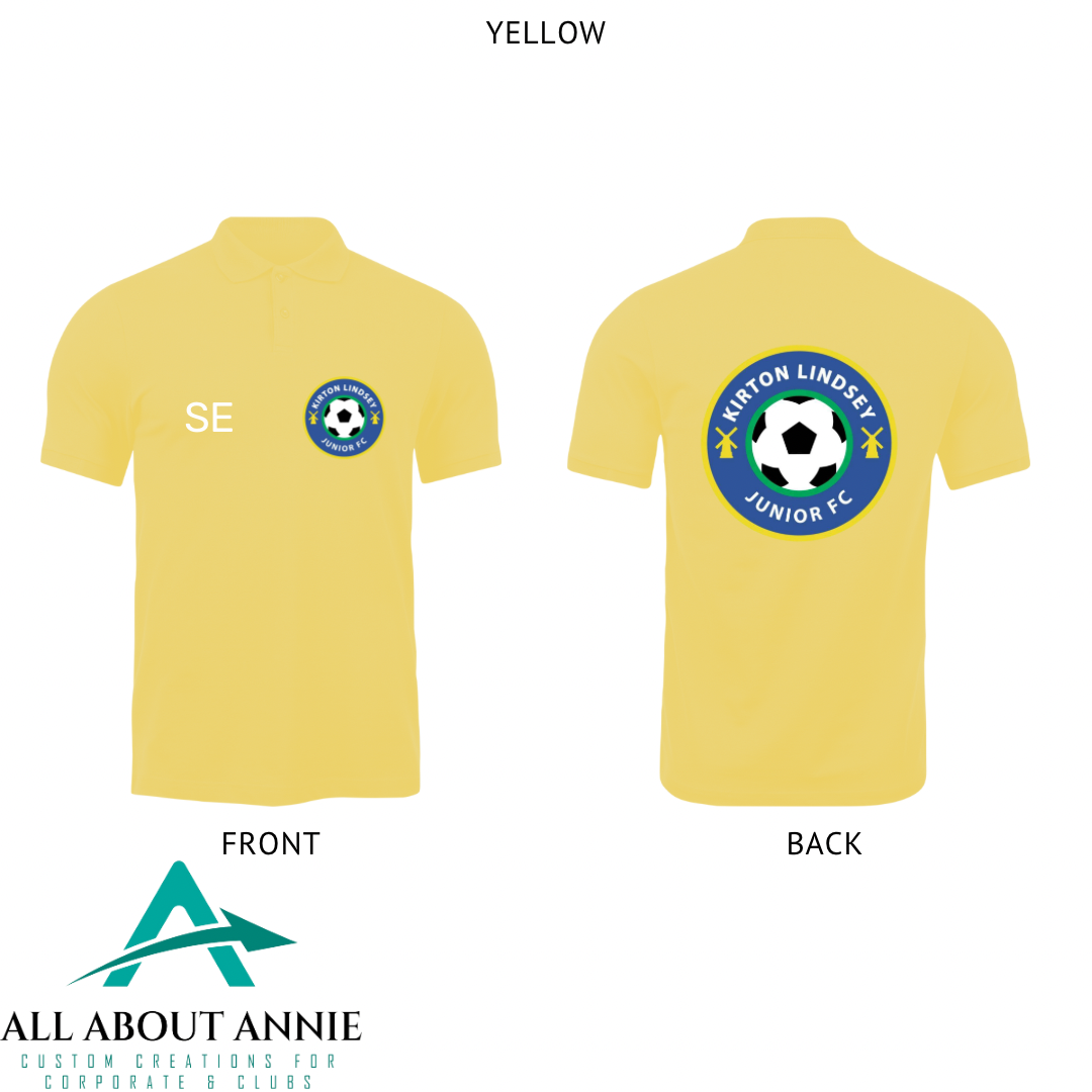 Adults Polo T-Shirts - Yellow