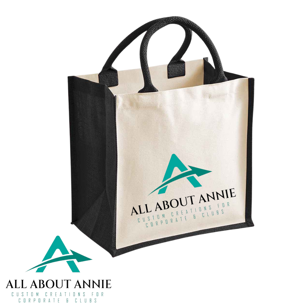Midi Jute Tote Bag Brights