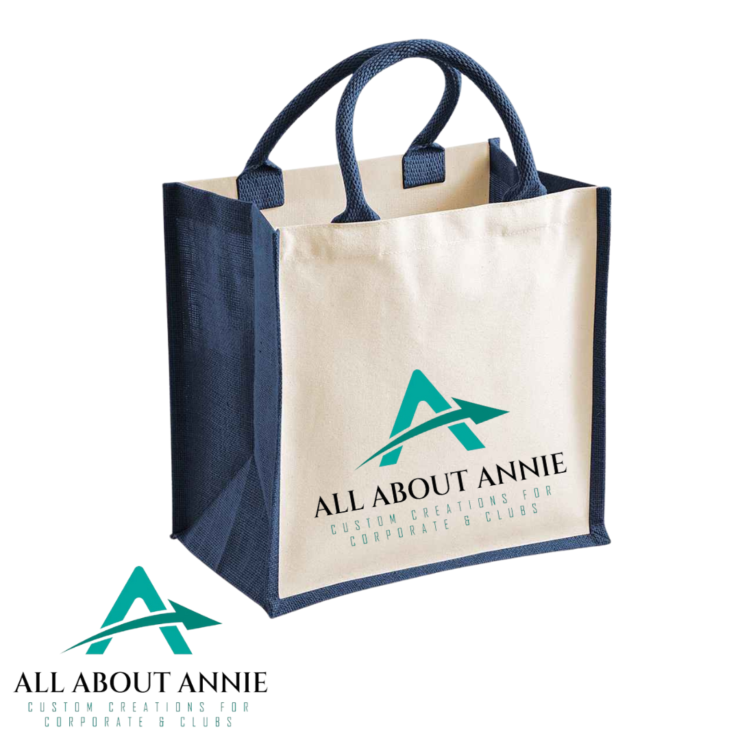 Midi Jute Tote Bag Brights