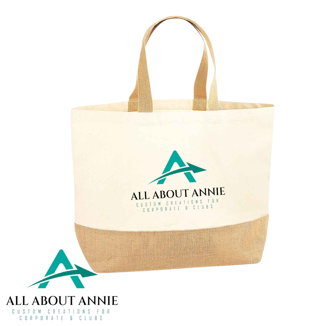 Jute Base Canvas Shopper