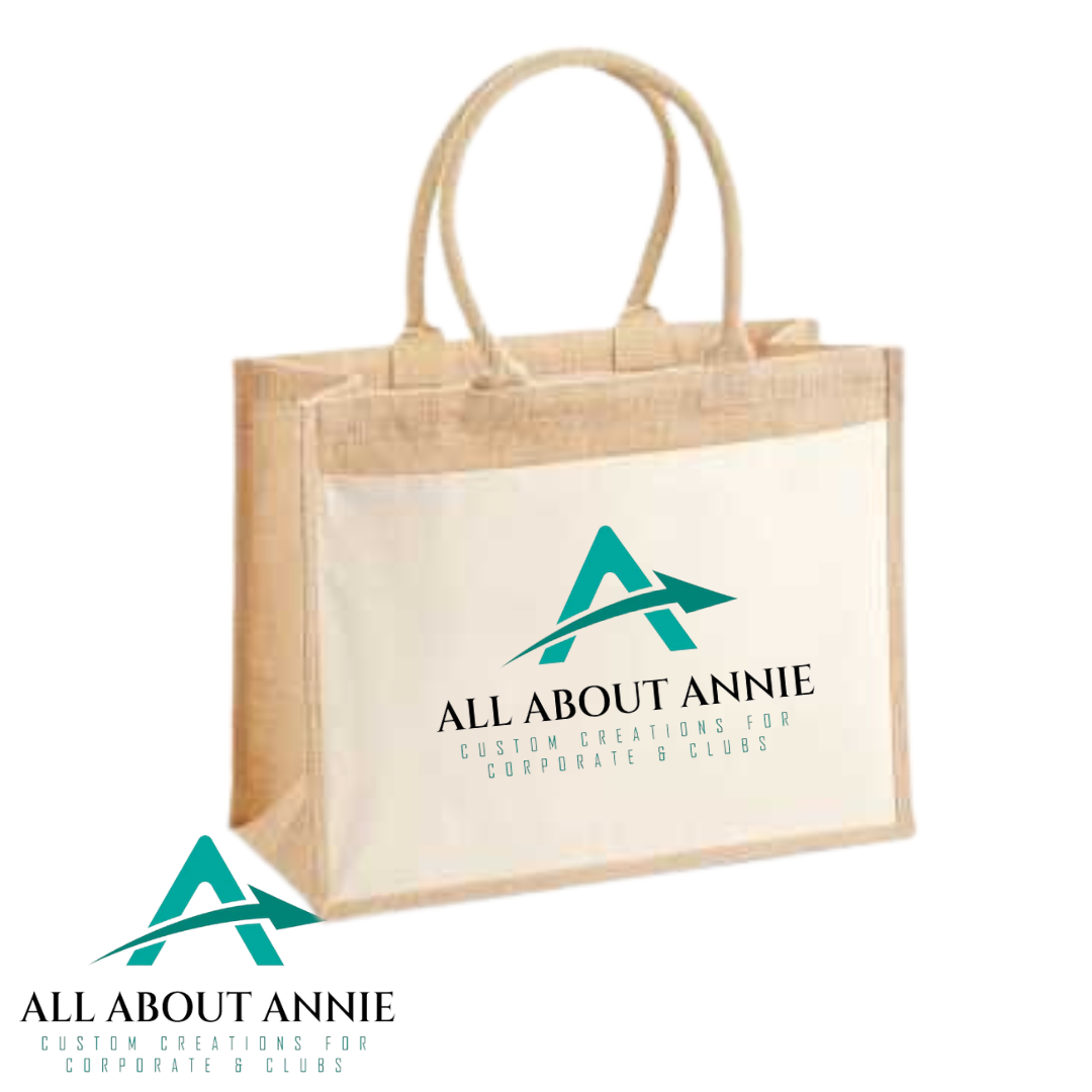 Pocket Jute Canvas Shopper