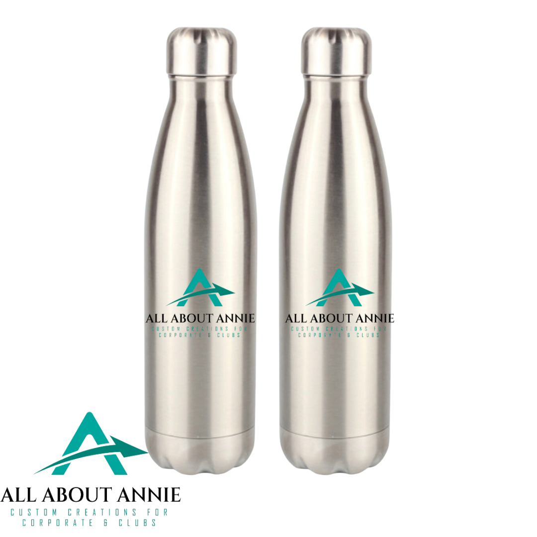 Business 500ml Bowling Water Bottle Silver