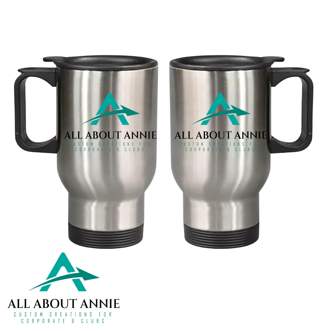 Business Travel Mug Silver