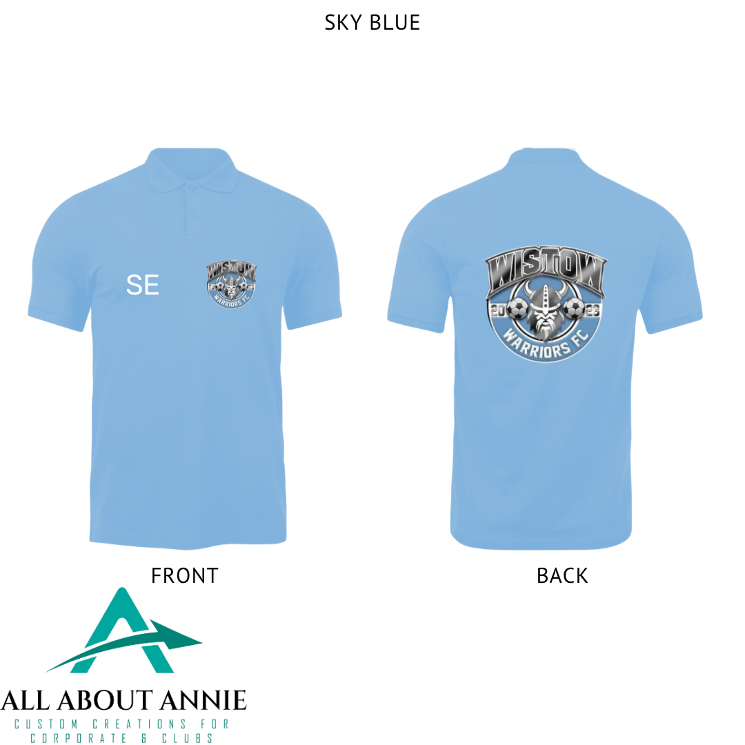 Kids Polo T-Shirts - Sky Blue