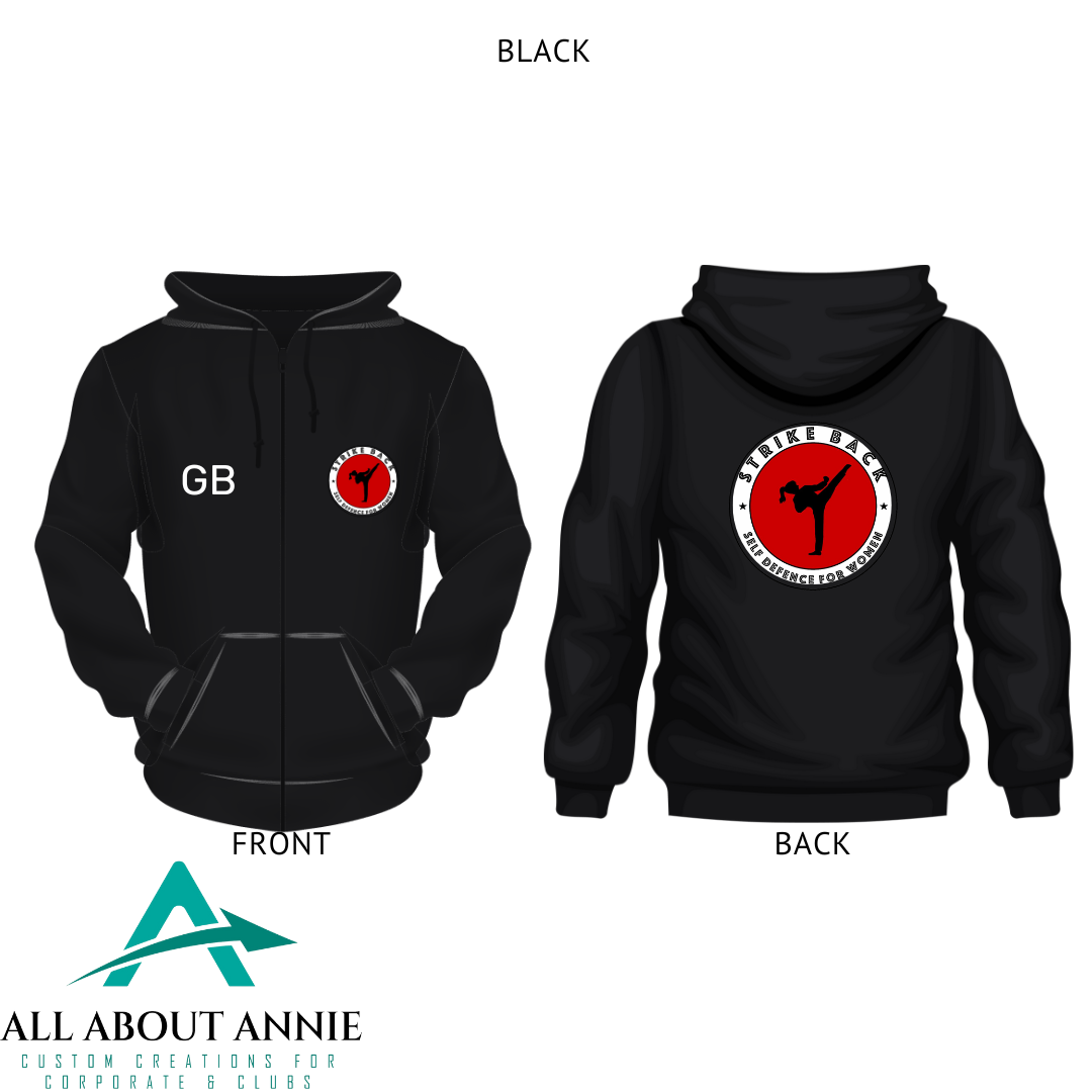 Kids Zip Hoodie - Black
