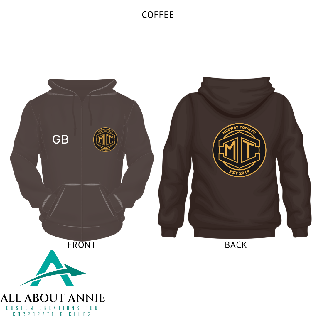 Kids Zip Hoodie - Coffee