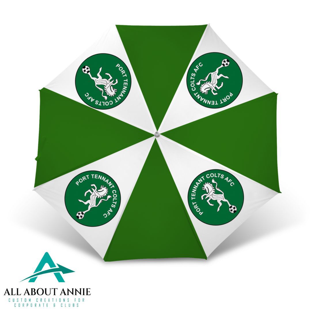 Sports Golf Umbrella - Green & White