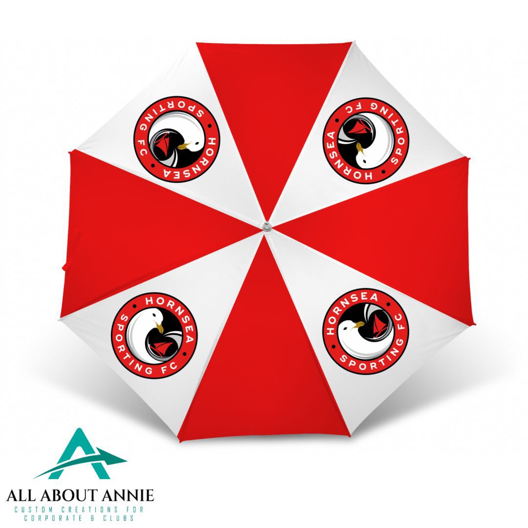 Sports Golf Umbrella - Red & White